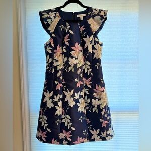 1901 Navy Floral Dress